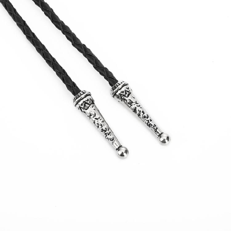 Men Bolo Tie Metal Horse Head Cowboy Hat Western Necklace Costume Accessories