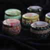 Lovely Mini Tin Box Gift Jewelry Tin Box Cookie Candy Tea Storage Round Drum Tinplate Box Drawer Organizer