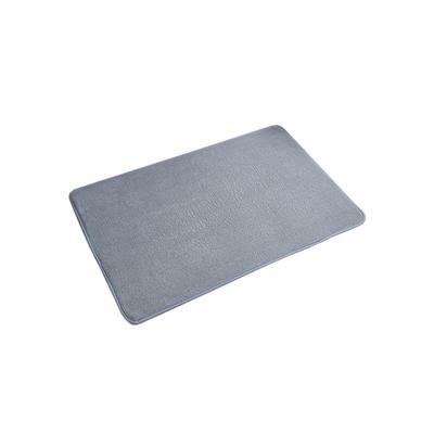 Simple Solid Color Coral Velvet Floor Mat Bathroom Toilet Absorbent Foot Mat Home Entrance Door Mat