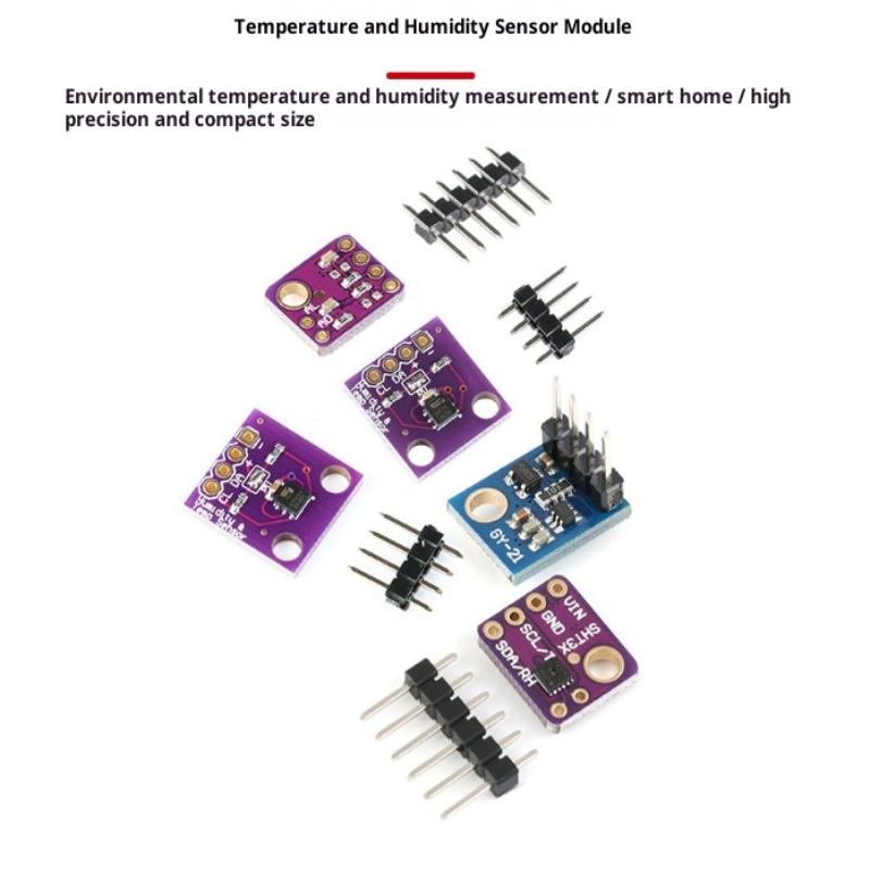 Sht31 Sht30 Temperature Sht31-D Humidity Sensor Module Microcontroller Iic I2C Breakout Weather 3V 5V Compliant For Arduono