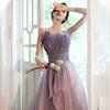 Temperament Hepburn Style Evening Dress Women's 1011 Summer Tube Top 18th Adult Birthday Party Long Host Dress