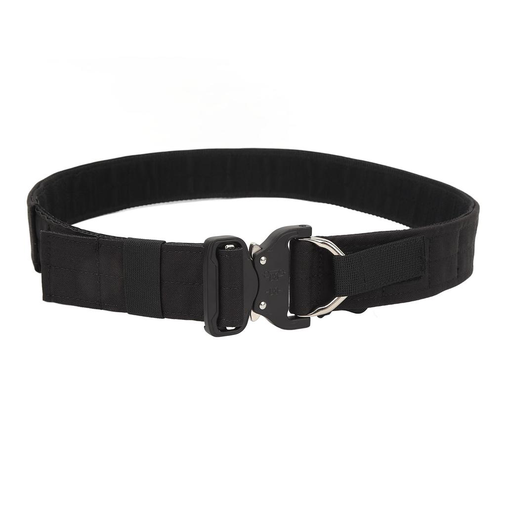 Combat Belt Battle Belt Quick Release 2 Layer Metal Buckle Hook and Loop Multifunctional Rigger Belt for Outdoor Work