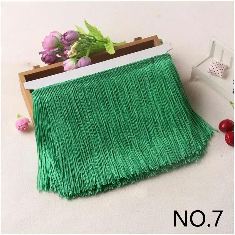 10M 10-30cm Meetee Fransar Tofsar Fransade Väskor Dekorativa Garner Fransar för Gardiner Kläder Spetsband Tygaccessoarer