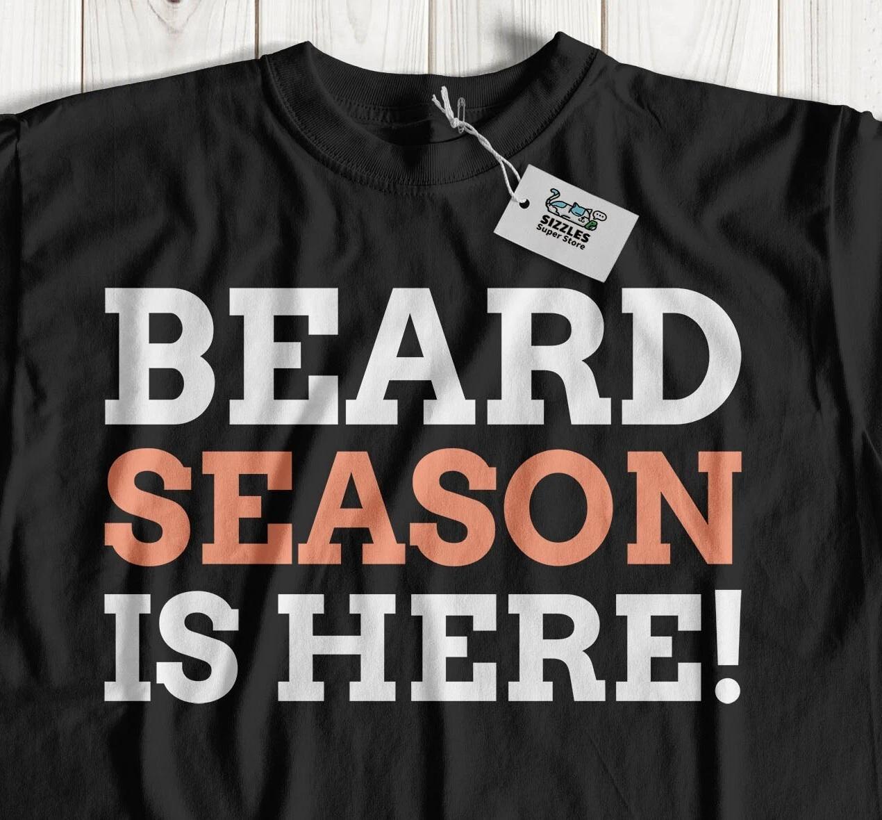 Beard Season Is Here! Funny Movember T-Shirt Hairy Grandpa And Dad Gifts M