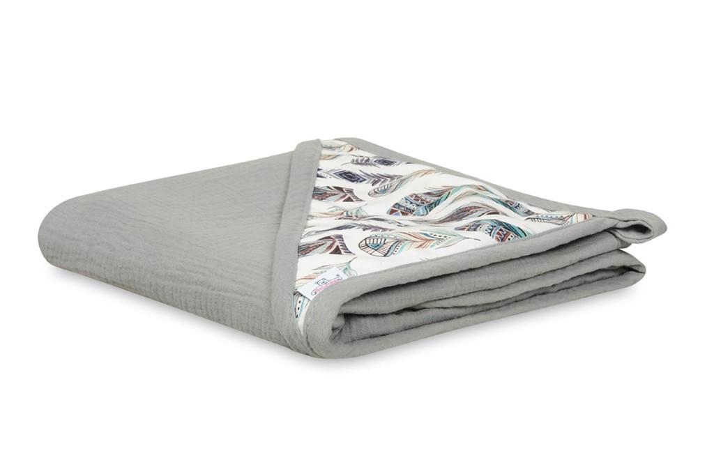 Muslin design bath towel, size 85x85