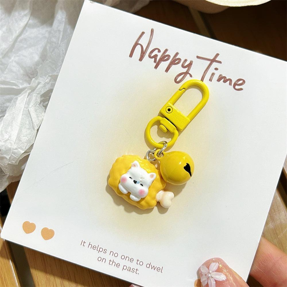 

Милий брелок-підвіска у вигляді їжі, кольоровий дзвіночок, парний брелок для ключів від машини, нова прикраса для сумки, подарунки жовтий