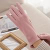 Dralon Winter Gloves Full Finger Windproof Driving Mittens Coldproof Solid Color Full Finger Gloves for Outdoor Cycling Skiing