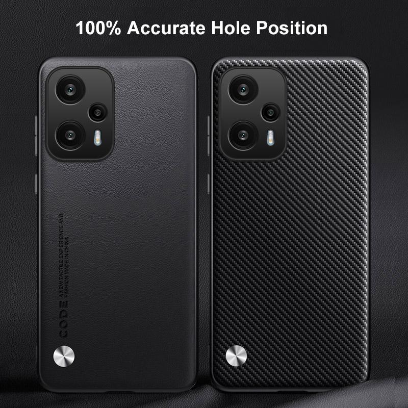Luxury PU Leather Case For Xiaomi Poco F5 Back Cover Silicone Shockproof Protection Phone Case For Redmi Note 12 Turbo 5G PocoF5