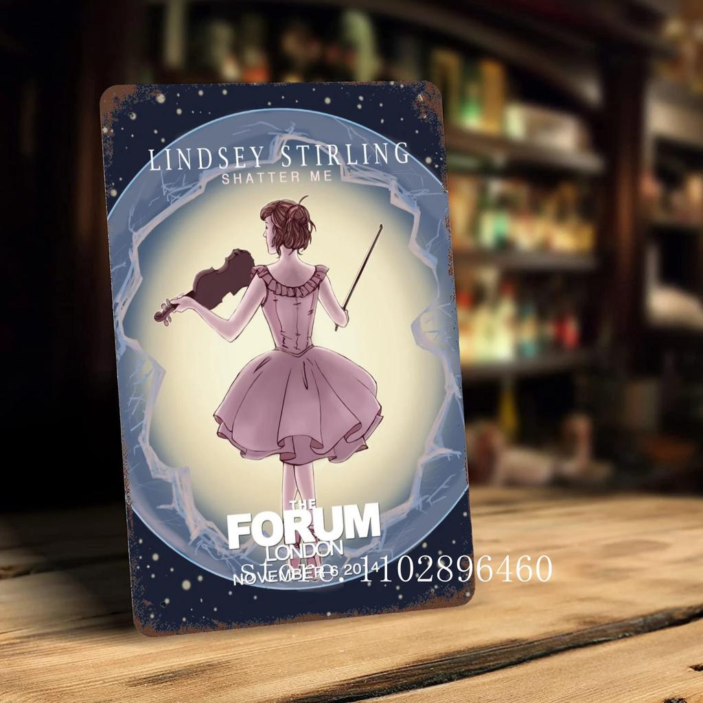 lindsey stirling Metal Plaques & Signs wall decor Vintage Tin Signs Captain Metal Poster Decor for Bar Pub Club Wall Decoration