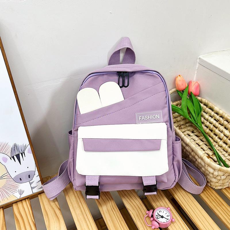 2025 Spring Festival new cute junior high school students versatile contrasting backpack simple small fresh casual large capacity backpack