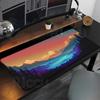 Green Forest Mouse Pad Large Extended NonSlip Rubber Keyboard Mousepad Stitched Edges Laptop Office Overlock HD Print Desk Mat