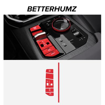 For BMW X3 G45 G48 2025- Made of Alcantara Center Console Gear Shift Button Trim Sticker Tuning Car Interior Decor Accessories