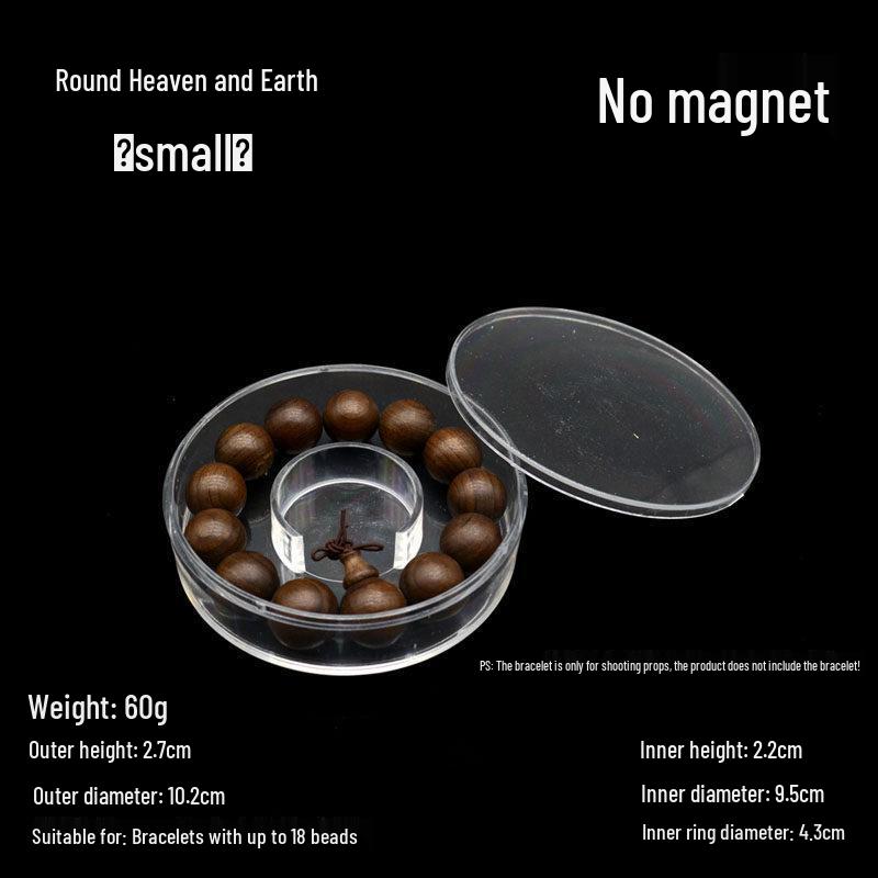 Transparent Acrylic Sandalwood Agarwood Prayer Beads Display Box