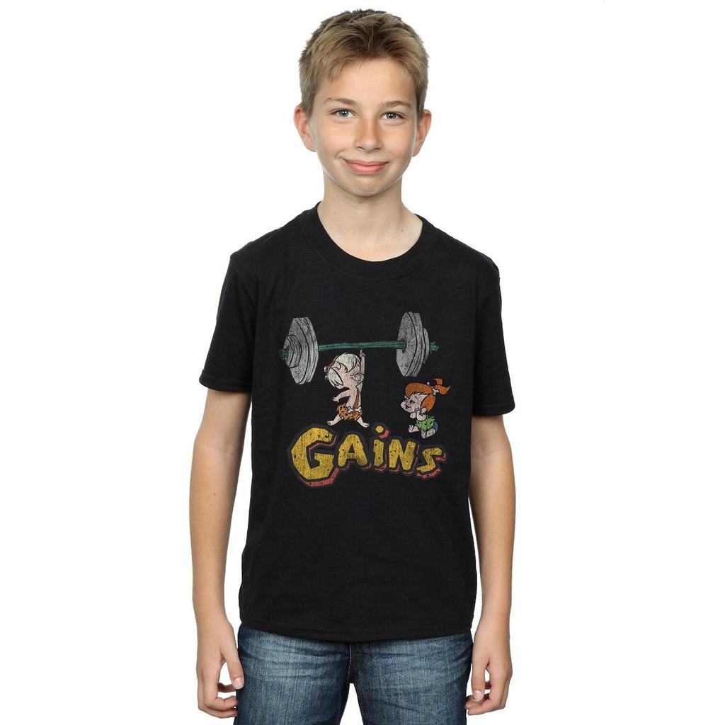The Flintstones Boys Bam Bam Gains Distressed T-Shirt