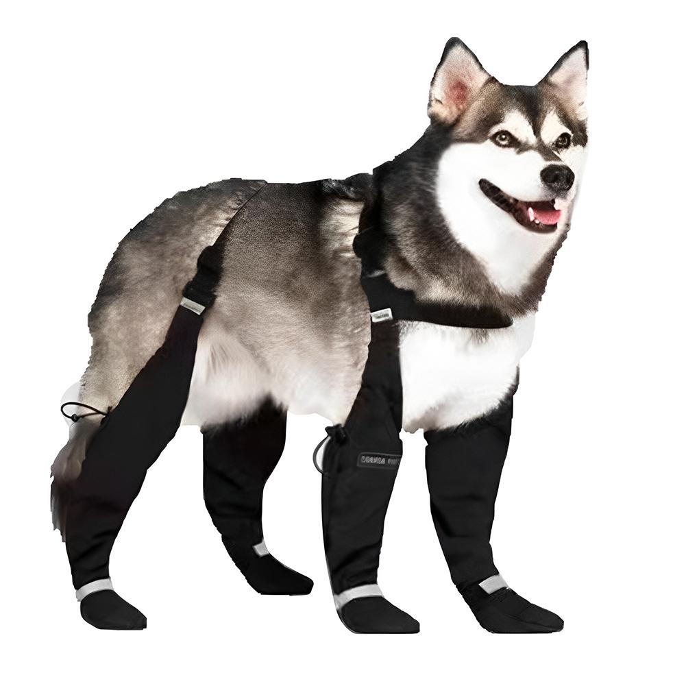 

Собачьи подтяжки-ботинки Светоотражающие Противоскользящие Собачьи подтяжки-ботинки Леггинсы Регулируемая обувь для улицы Водонепроницаемые Ботинки для выгула собак XXL