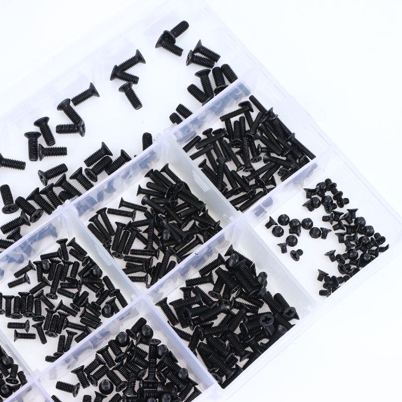 500/600Pcs M2 M2.5 M3 Mini Screw Set Carbon Steel Computer Notebook Laptop Repair Screws Kit