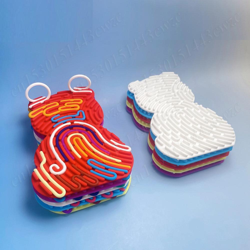 Autism Sensory Products Sensory Activity Board Silicone Sensory STEM Toys Calming Anxiety Relief Stress Toys Sensory Fidget Toys