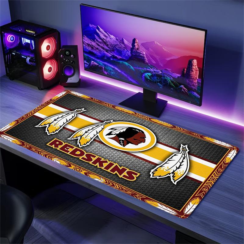 Washington Redskins Color Mouse Pad Large Gaming Table Cushion Non-slip Laptop Tablet Big Mousepad XXL Mat Mini PC Playmat With Lock edge