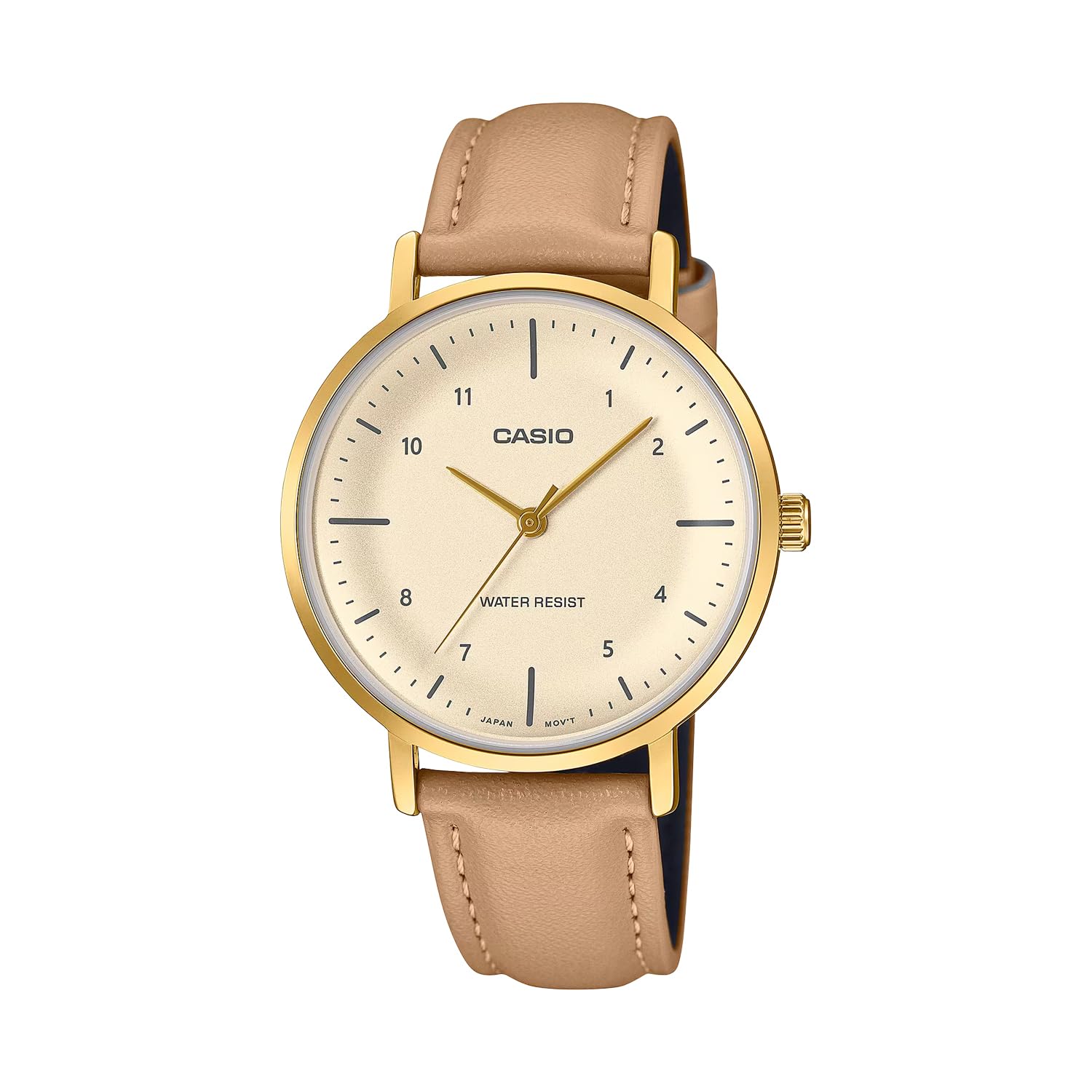 CASIO Analog Quartz Watch Pale Orange Metallic x Beige Leather Band [Casio] Women s LTP-VT03GL-4B (Overseas Model) [Used]