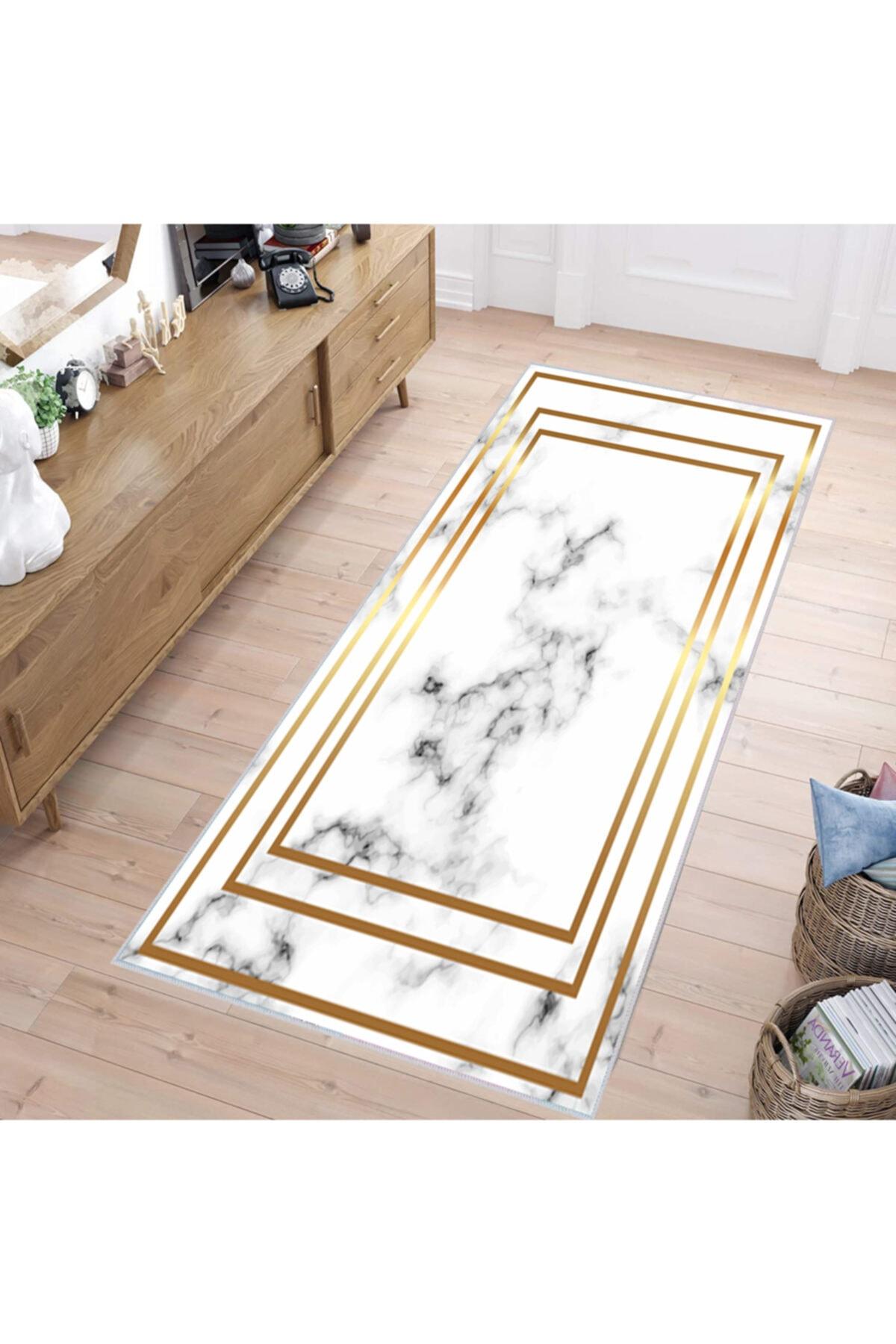 

Rovigo Home Washable Printed Carpet RVG1535-SD047 50x80 белый
