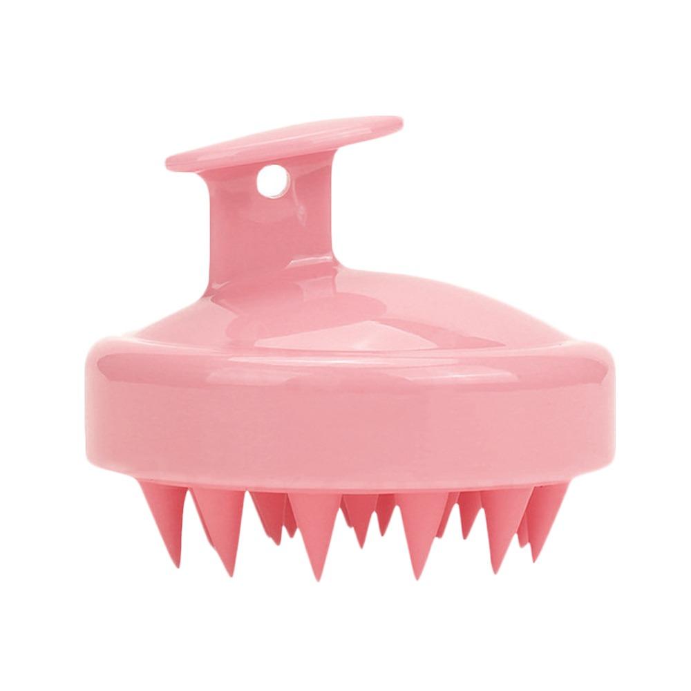 

1 шт. Многофункциональная ручная массажная щетка-насадка для тела и кожи головы, расческа для чистки волос, массажер для головы, 3 цвета B-Pink