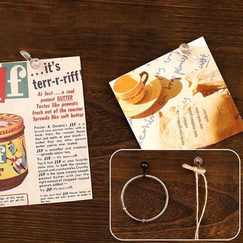 200/300 Stück Reißzweckenhaken zum Aufhängen, Korkwandhaken Nadel Dekorative Reißnägel Haken für Fotowand, Pinnwand