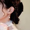 Recommended Jewelry Lily of the Valley Flowers, Natural Small Pearls, Purely handmade14K Gold-plated Earrings, Non-pierced Ear Clips, Niche Style