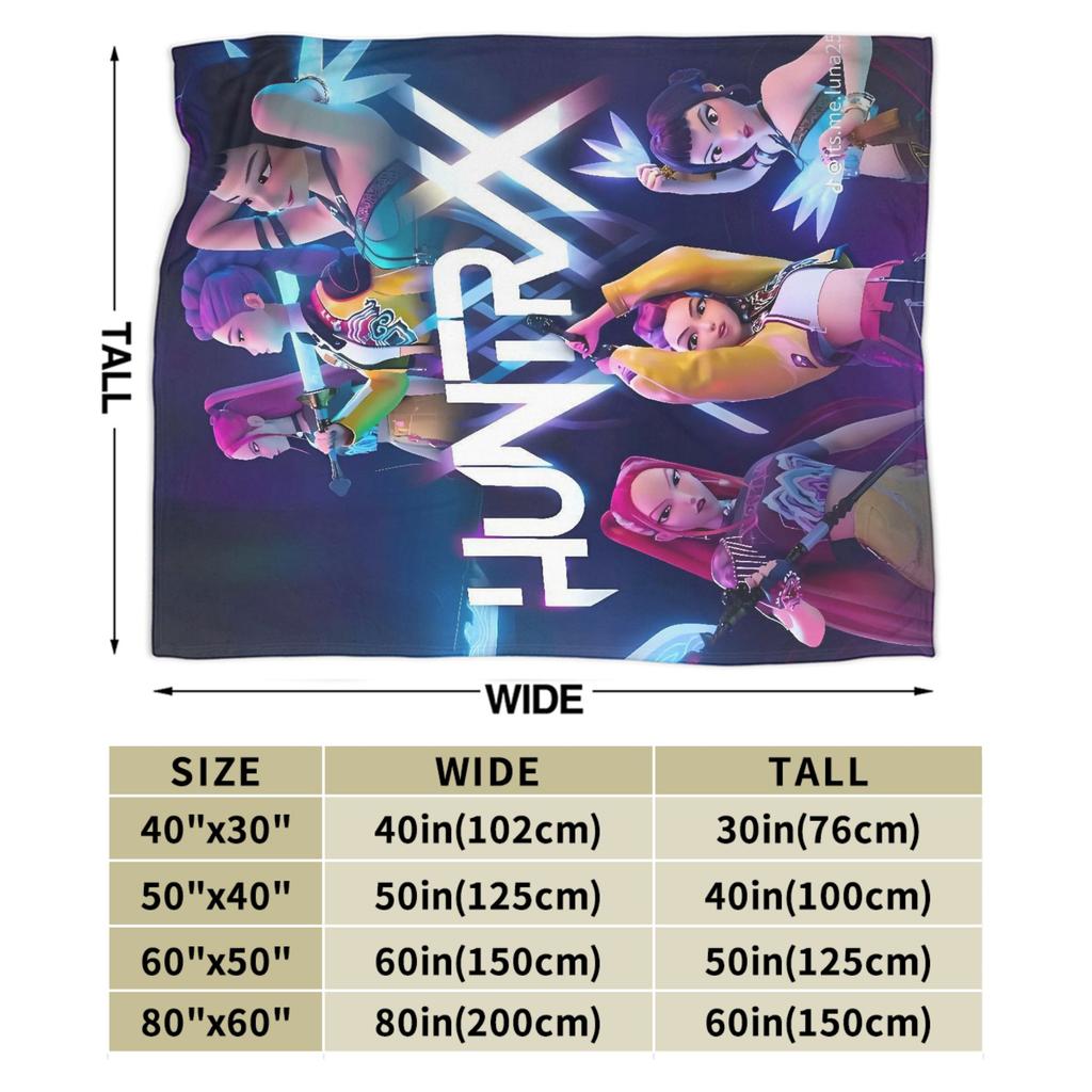 KPop Demon Hunters Plush Blanket Child  Flannel Throw Blanket For Couch Bed Soft Warm Design Quality Bedspread Gift Idea
