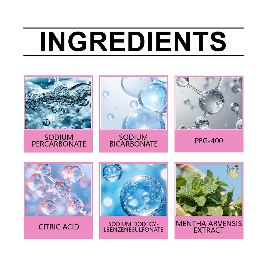 Powdered Toilet Cleaner, Stain Remover, Toilet Cleaning Tablets - They Can Effectively Remove Stains And Scale.
