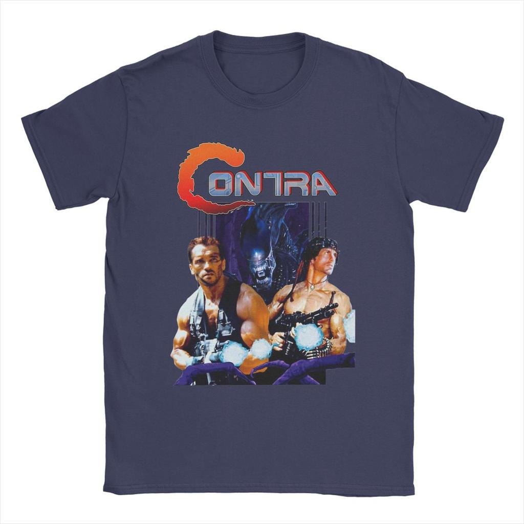 Heren Contra Film T-shirt Game Puur Katoen Kleding Nieuwigheid Korte Mouw Ronde Hals T-shirt Bedrukt T-shirt