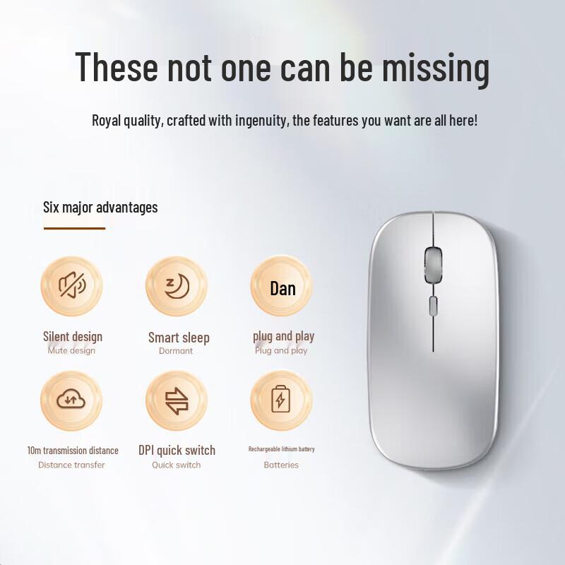 

MIGU S14 Wireless Bluetooth Silent Rechargeable Mouse