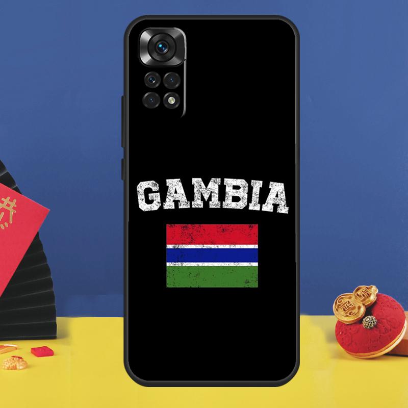 Gambia Flag Phone Case For Xiaomi Redmi Note 14 Pro 12 11 9 10 13 15 Pro Plus 10C 12C 13C 14C 15C Cover Redmi Note 14 5G