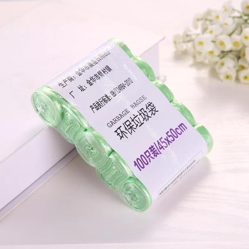 100pcs Garbage Bags Vest Style Storage Bag For Home Waste Trash Bags