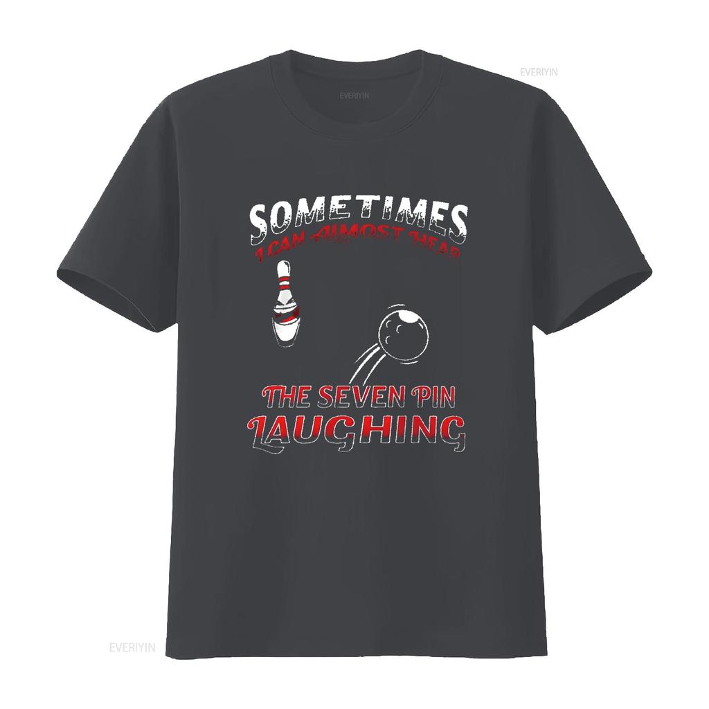 Mens Sometimes I Can Hear the 7 Pin Laughing  T Shirt Black X Large Vintage Washed Unisex Stylish Streetwear Breathable