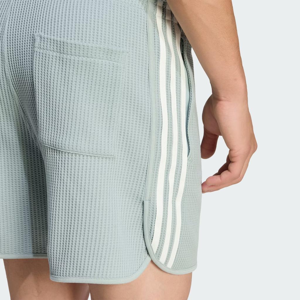 Adidas Originals Sprinter Waffle Knit Striped Loose Comfortable Knit Casual Shorts Men shorts KX1247