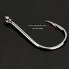 400pcs Carbon Steel Barbed Fishing Hook Eyed Sea Fish Hook Replacement Circles Hook Carp Fishing Tackle Easy to Use