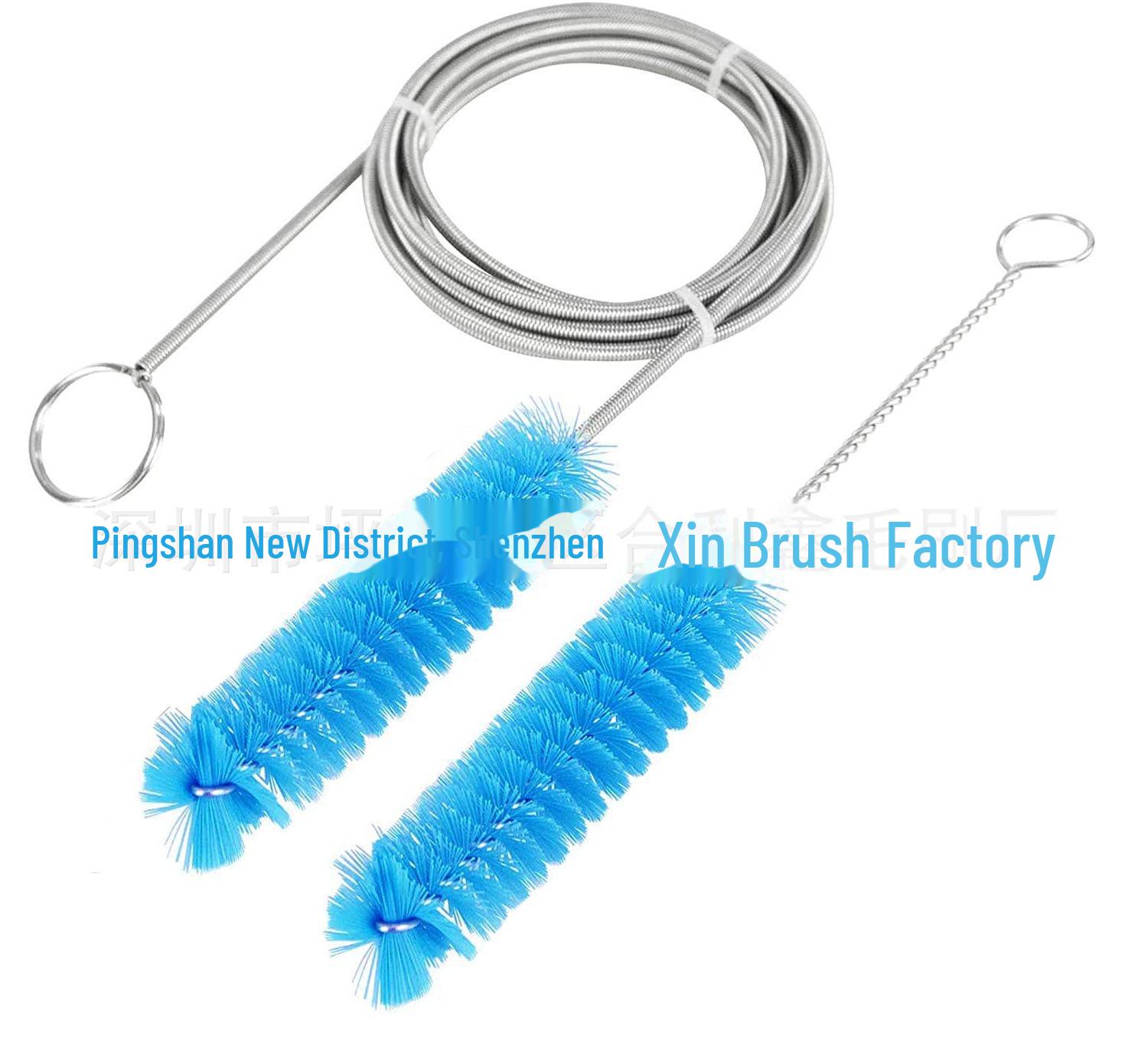 Набор щеток для очистки трубок CPAP - очиститель трубопроводов Spring Brush single head синий