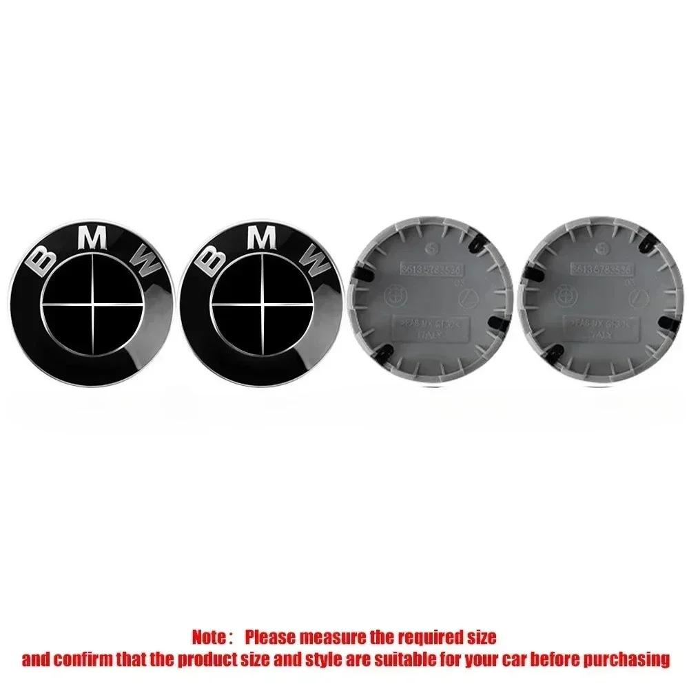 4 Stück 56mm 68mm Auto-Felgenmitdeckel Logo ist geeignet für BMW M1 X3E83 E71 G82 E30 G05 F18 X3G01 F13 E89 X5E53 F15 E63