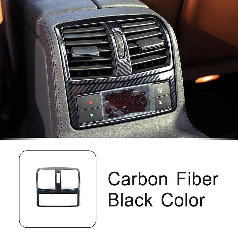 

Car Rear Air Vent Outlet Frame Trim Carbon Fiber Pattern Sticker Accessory For Mercedes Benz CLS W218 CLS260 300 320 350 2012-17 Carbon Black