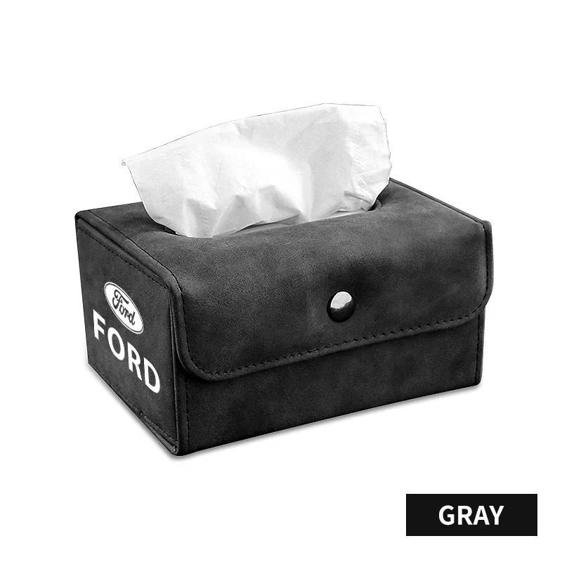 

Car Foldable Tissue Box Car Armrest Box Car Storage And Organization For Ford mk2 mk3 Ranger Mondeo mk4 SMAX Kuga Mustang Fusion