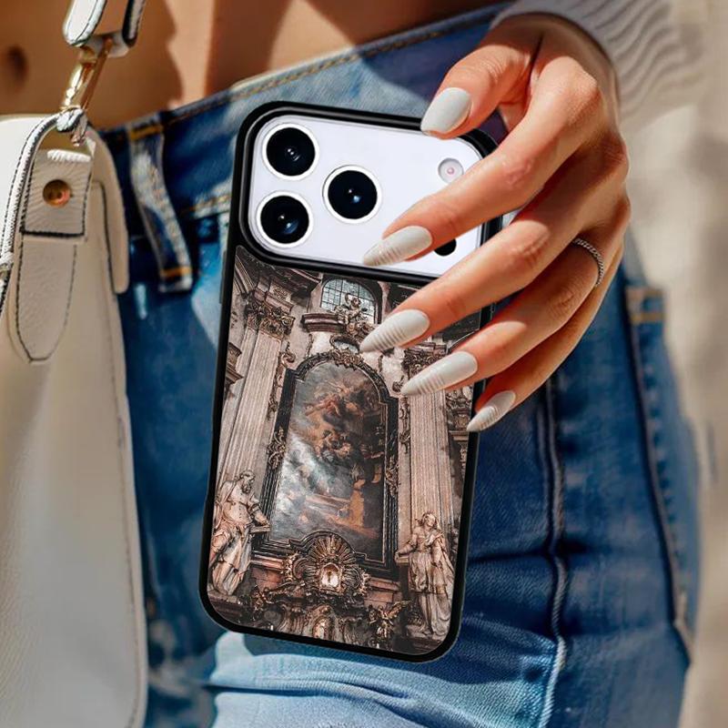 Renaissance art Painting soft Phone Case For iPhone 17 Air 14 15 13 12 Max Cover For Apple 16e 11 Pro Max Plus Coque
