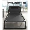 Portable Folding Single Bed Wide Surface Lightweight Foldable Bed Backrest Adjustable Office Afternoon Nap Recliner