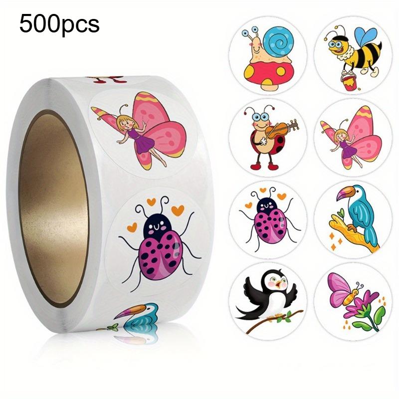 500pcs Cartoon Stickers Cute Animal Reward Labels Stationery Thank You Gift Decoration