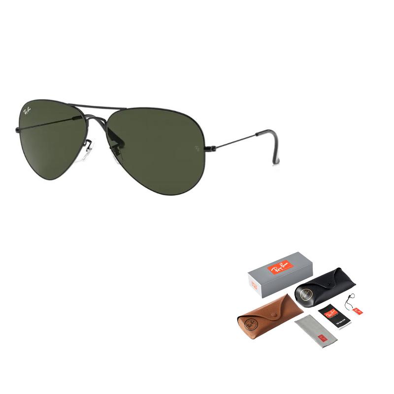 

RayBan Aviator Металлические Стильные Солнцезащитные очки Авиаторы из Сплава Унисекс 62 чёрный