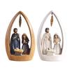Christ Statue Christ Child of Prague Figurine,Multicolored Resin Centerpiece for Spiritual, 20x12.50cm