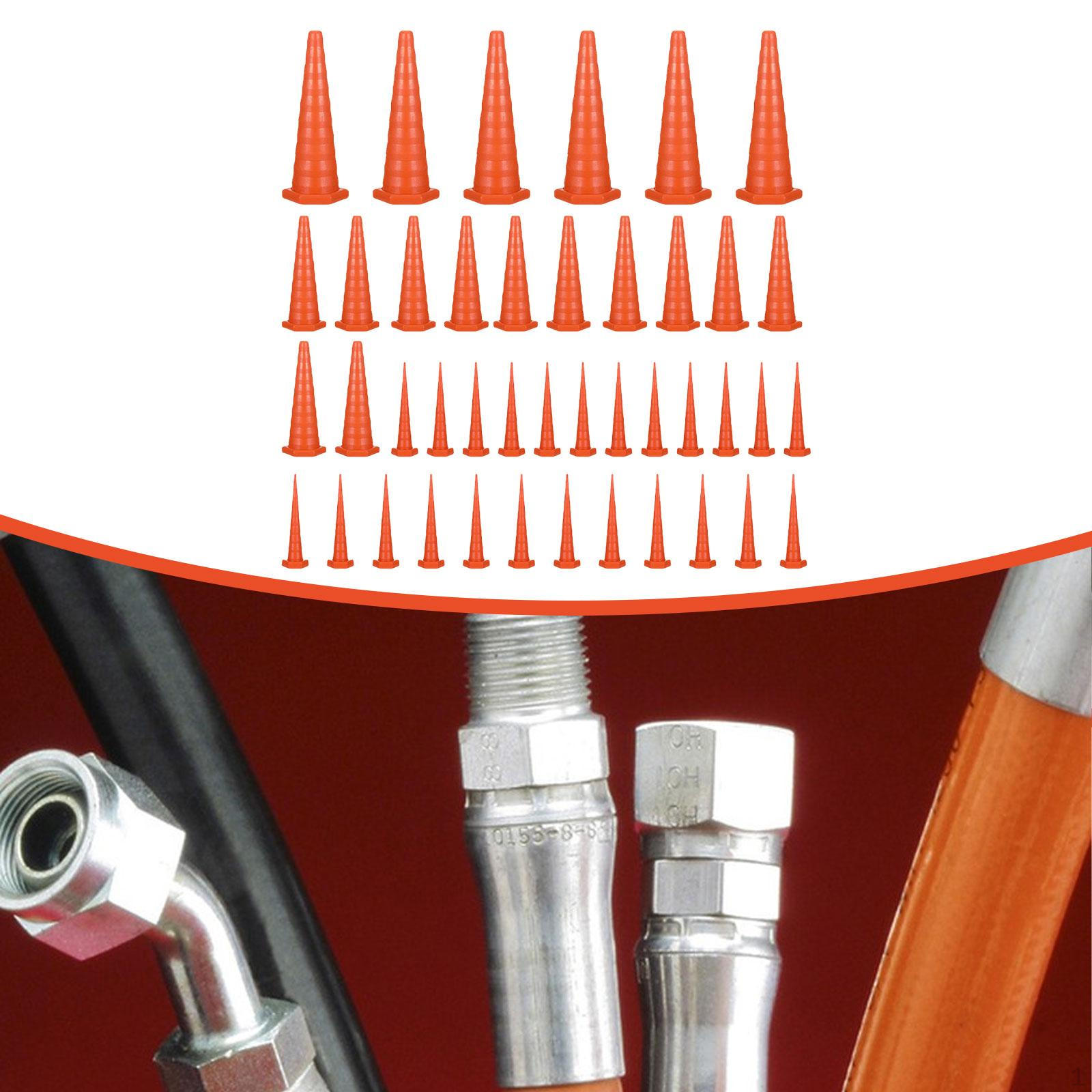 

42x Hydraulic Oil Service Plugs,Industrial,Rubber,Multi Pack Hose Line Plugs Large Medium Small