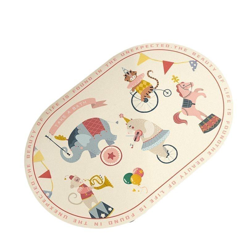 Cartoon Absorbent Non-slip Quick Dry Floor Mat Carpet Diatom Mud Toilet Bathroom Toilet Entrance Bedroom Door Mat