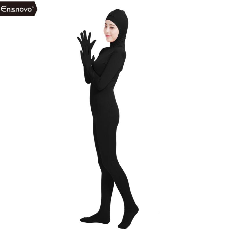 Mono de lycra de cuerpo entero con cara abierta para cosplay de actuación en escenario de anime