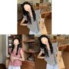Urban Style Girl Shirt With Polyester Fabric And Loose Fit For Summer Wear
