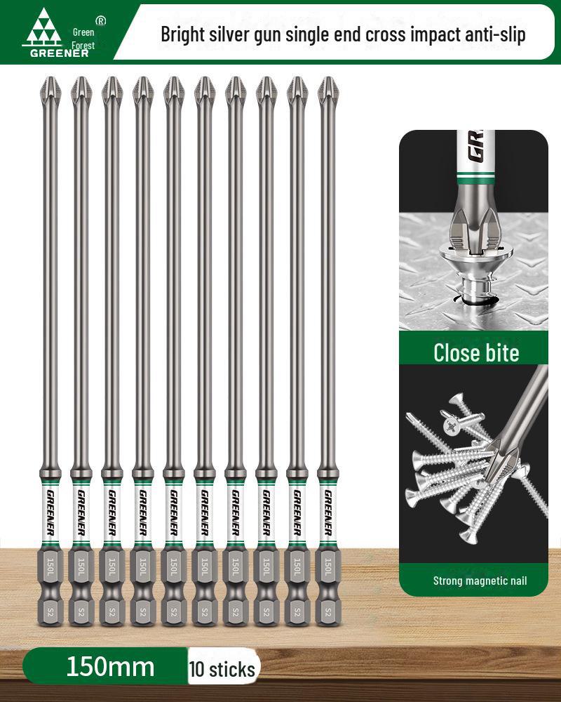 Green Forest Magnetic Non-slip Electric Screwdriver & Flashlight Drill Set